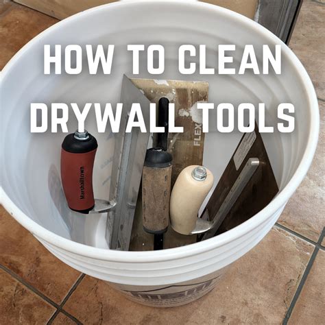 silver set drywall mud tool cleaner|How to Clean Drywall Tools: Tips and .